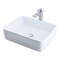 Novatto Porcelain Vessel Sink Combo with Brushed Nickel Faucet, Drain and Sealer NSFC-01321368BN - alternate 1